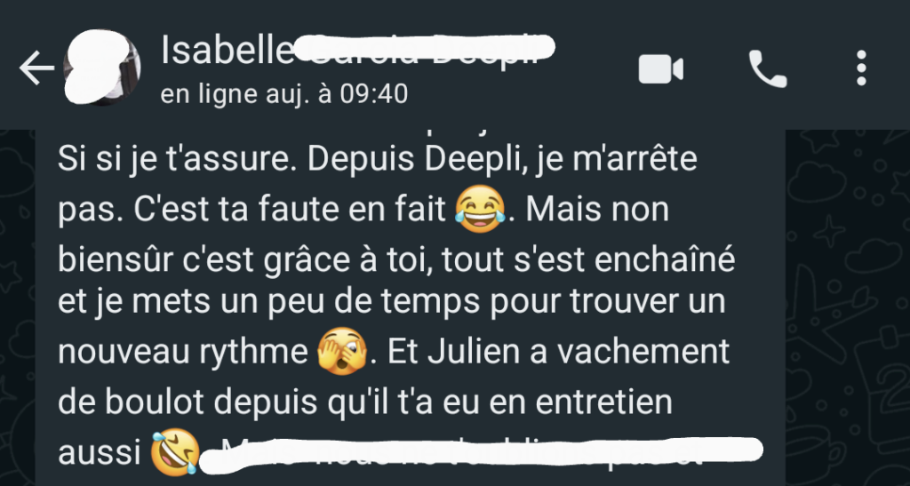 Témoignage soin énergétique et émotionnel Deepli à Toulouse